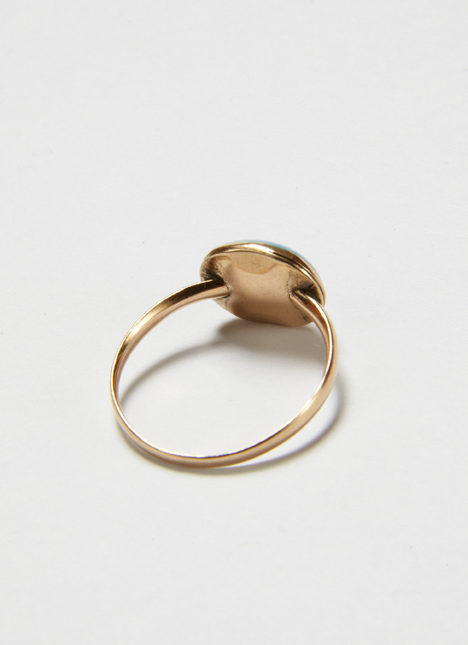 Jane Austen's turquoise ring, reverse