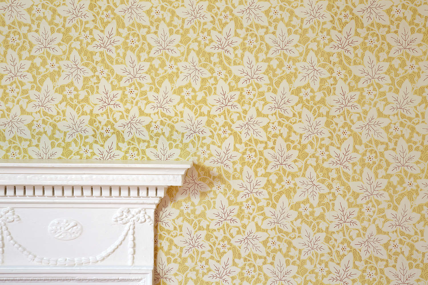 Chawton Vine wallpaper in the Drawing Room at Jane Austen's House