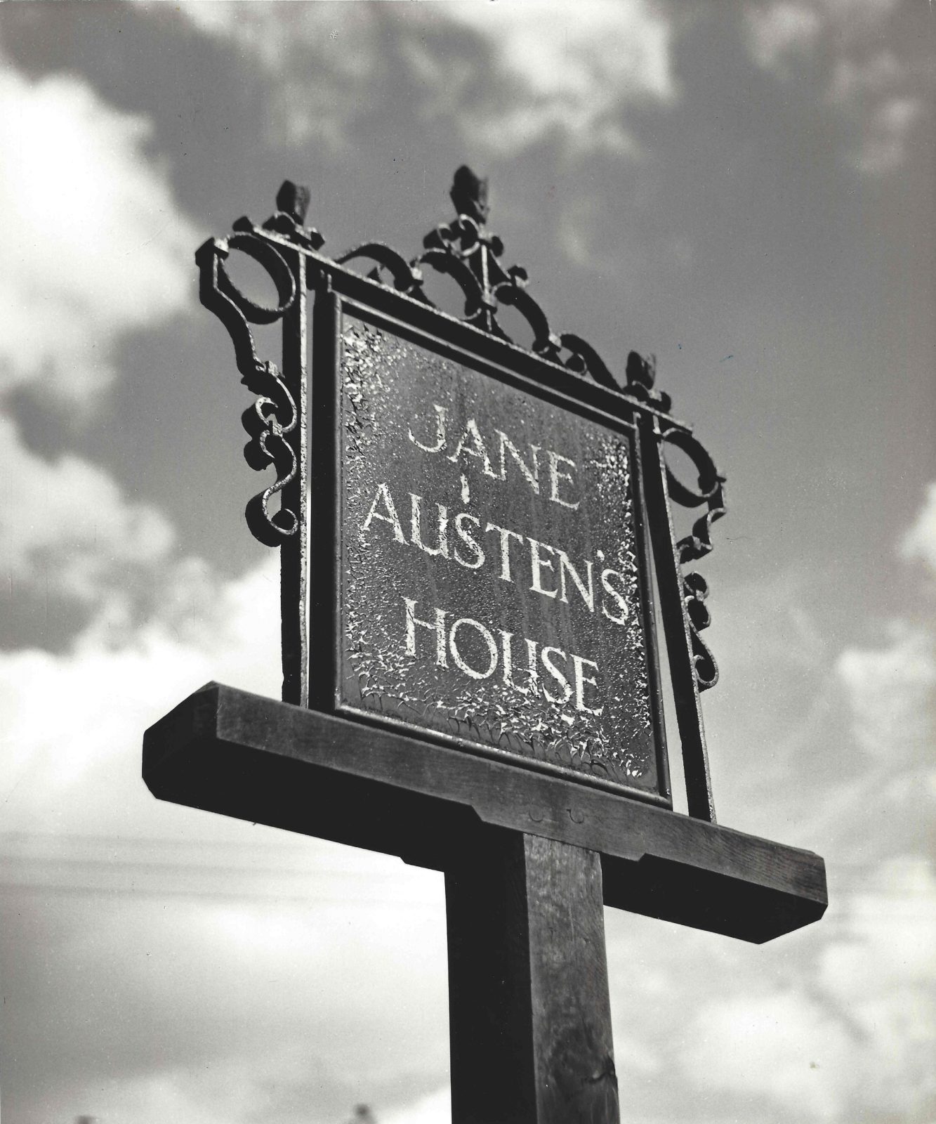 An old sign reading Jane Austen's House