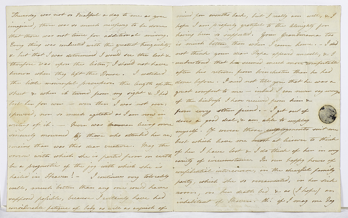 Letter from Cassandra Austen to Fanny Knight, 29 July 1817, inside pages