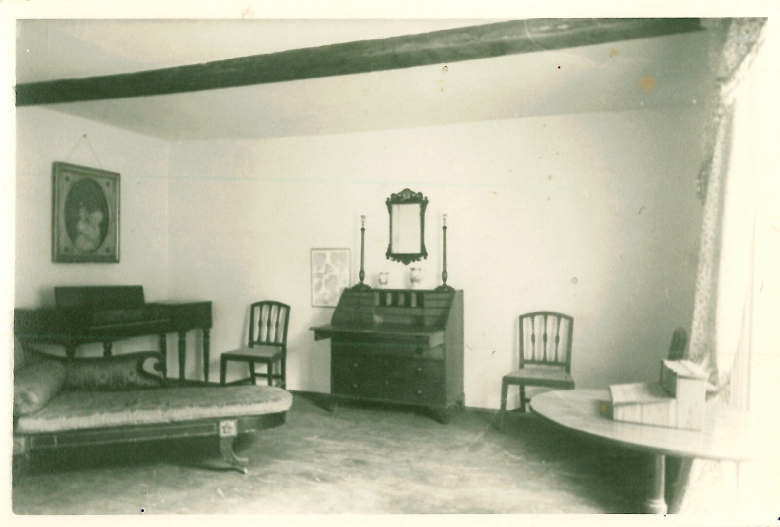 The Drawing Room at Jane Austens House, in the early days of the museum