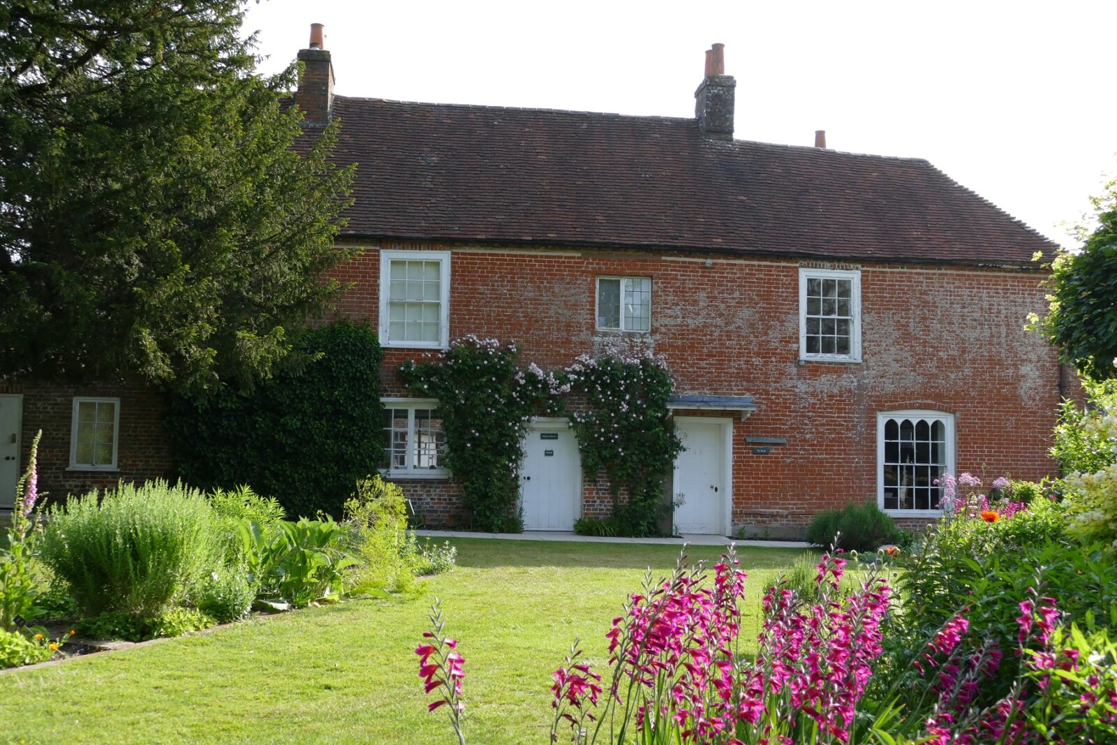Jane Austen's House and garden in the sunshine