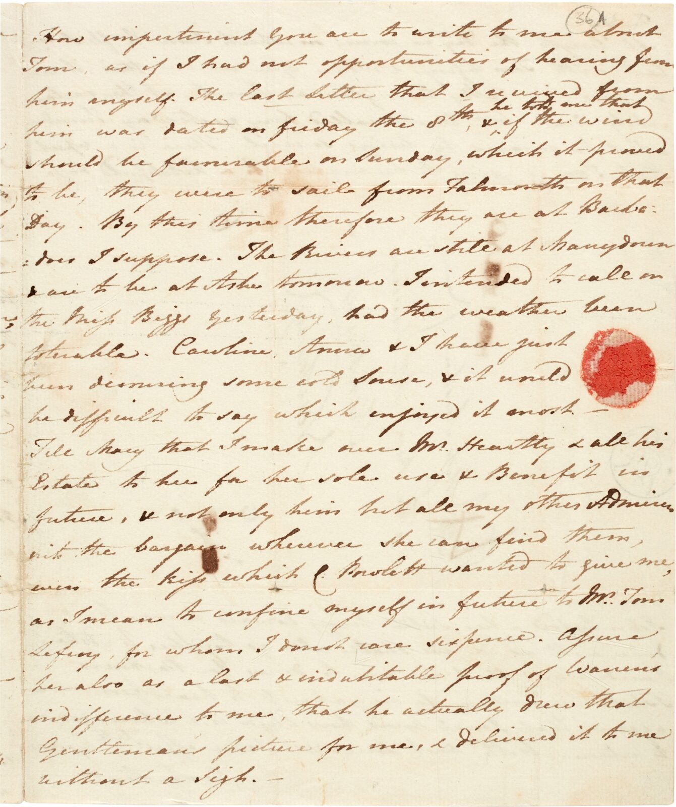 Jane Austen letter