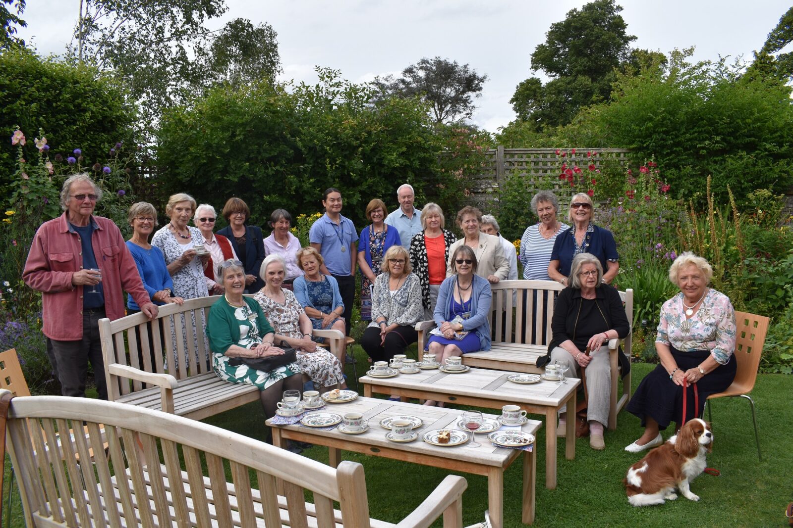 Volunteers in the garden at Jane Austen's House
