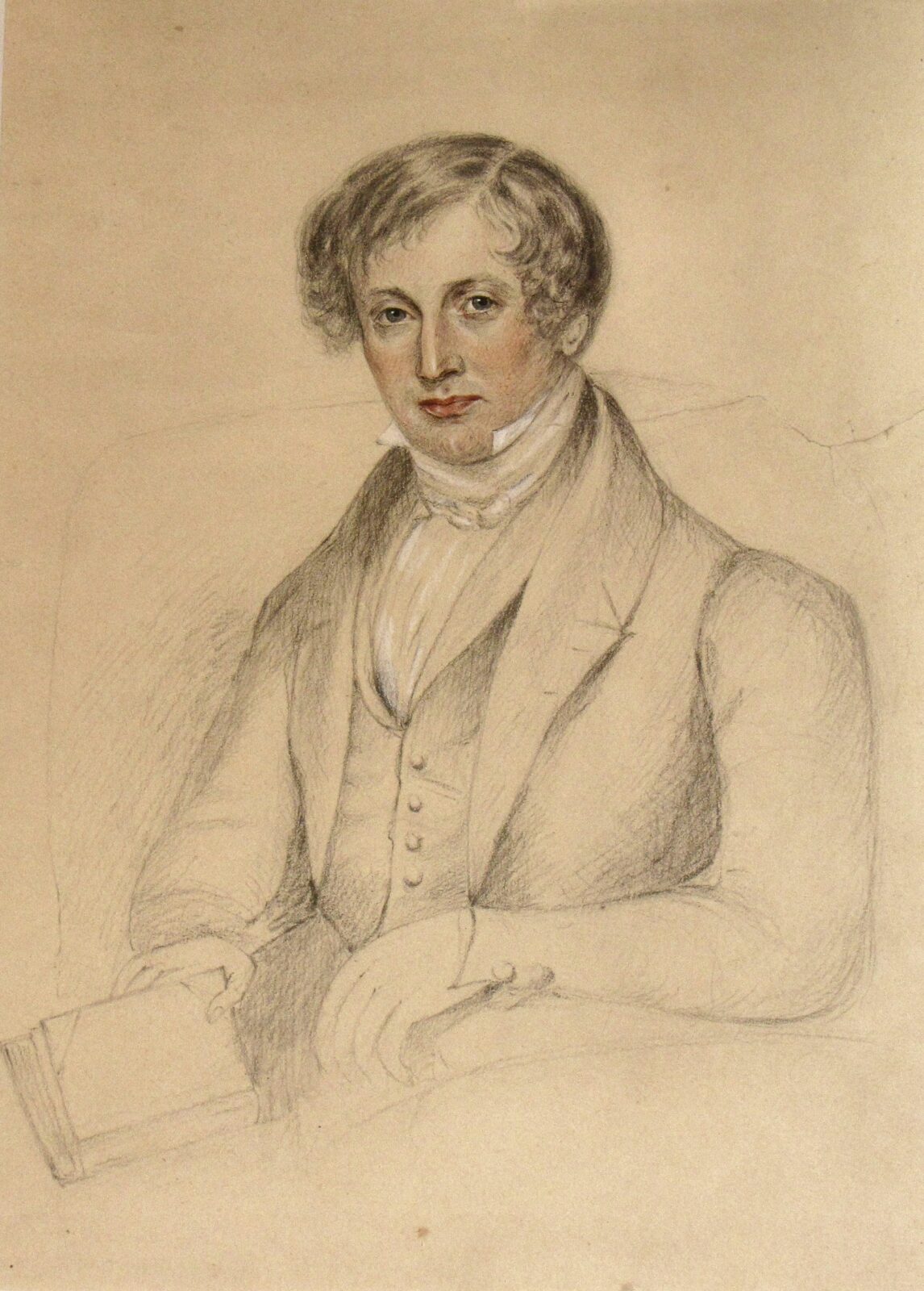 Pencil sketch of James Edward Austen-Leigh
