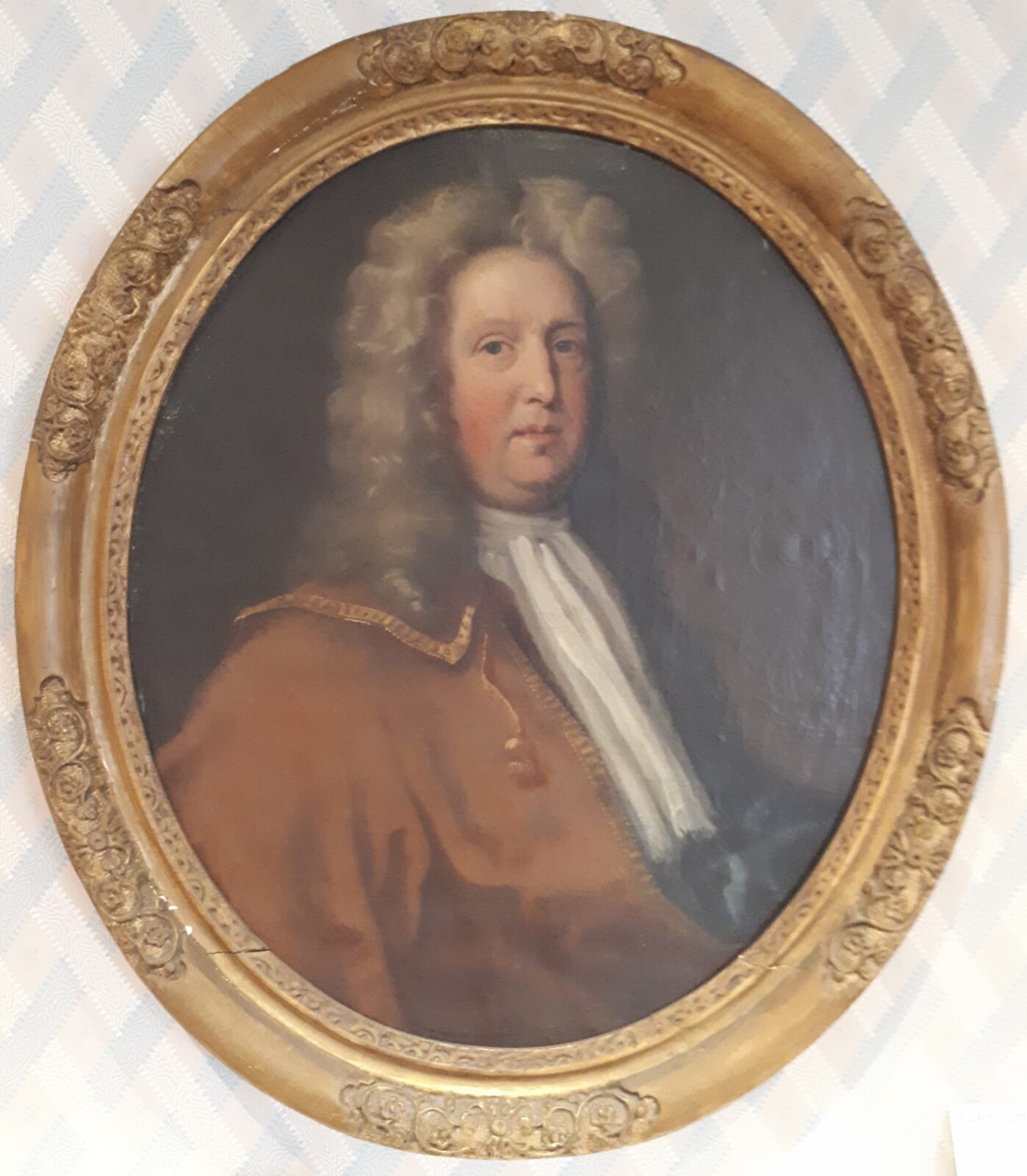 Oil painting of John Austen III in a gilt frame, c. 1680-1700