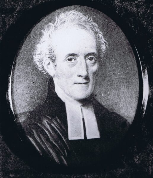 Copy of a portrait miniature of Reverend Henry Austen