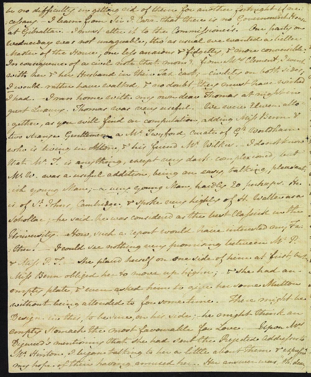 Letter from Jane Austen to Cassandra Austen, 24 January 1813. Page 2
