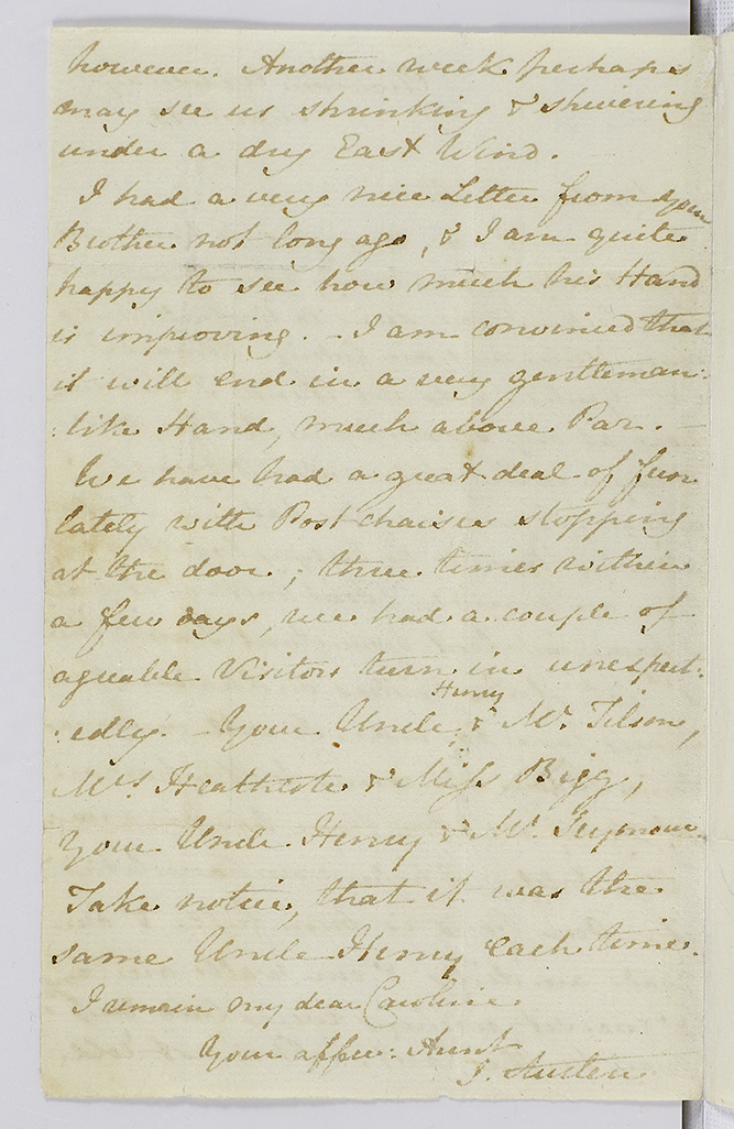 Letter from Jane Austen to Caroline Austen, 13 March 1816, page 2