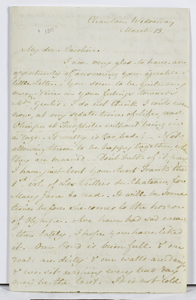 Letter from Jane Austen to Caroline Austen, 13 March 1816, page 1