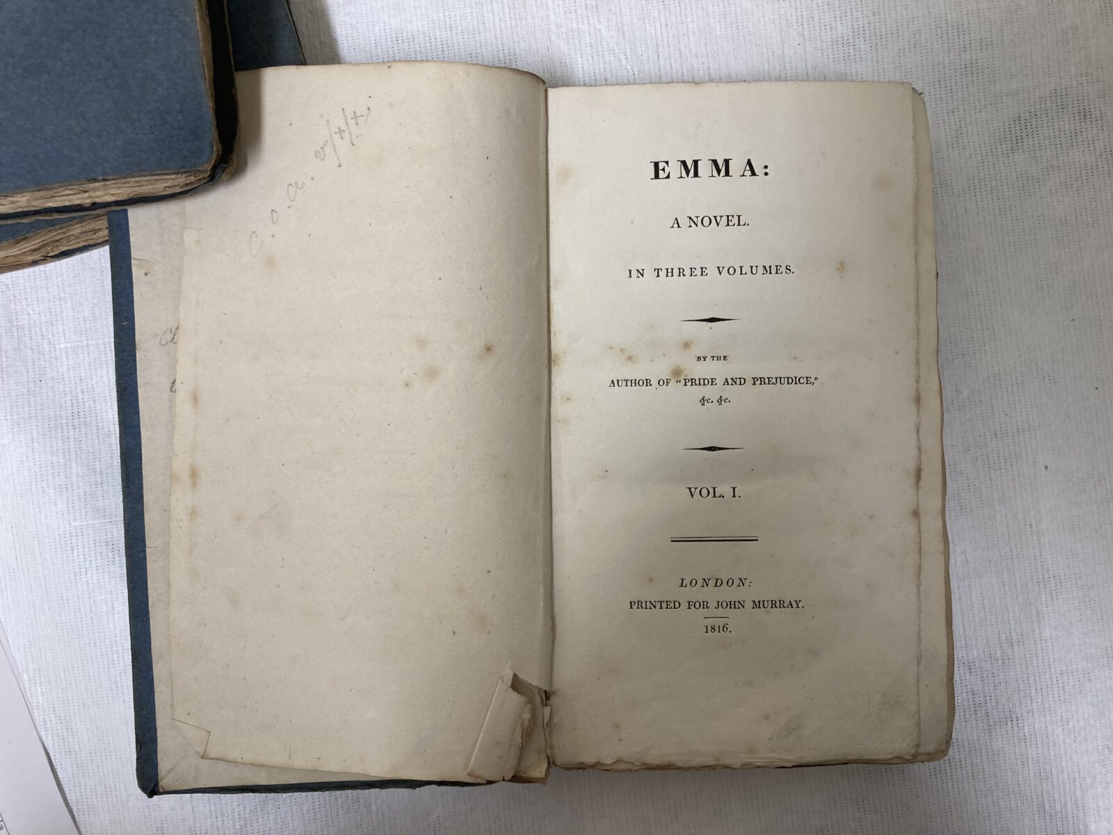 Emma: A Novel. By the Author of Pride and Prejudice Jane Austen First  Edition